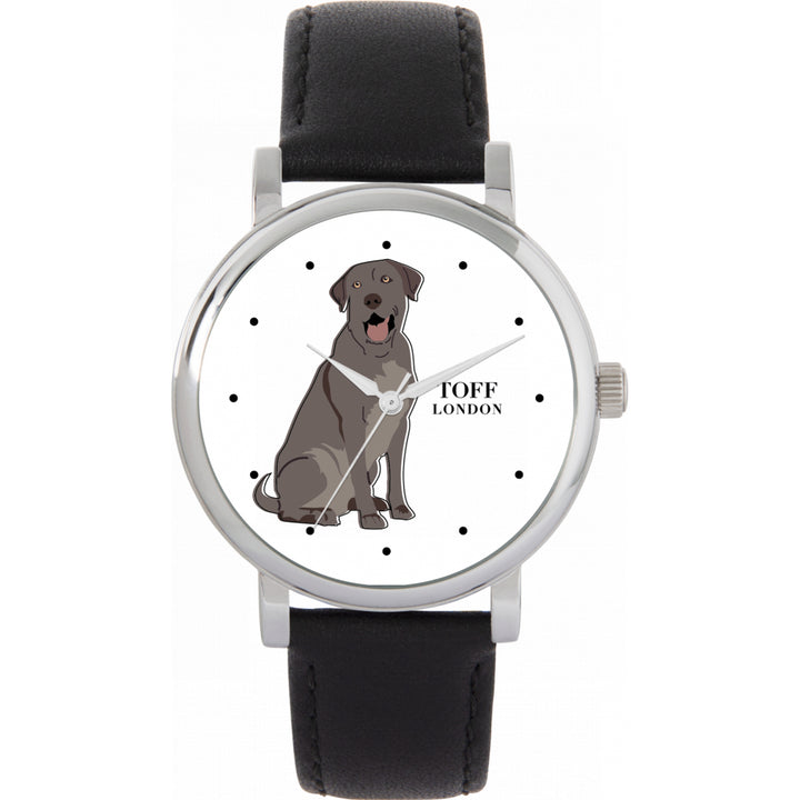 Ladies Silver Labrador Retriever Dog Watch