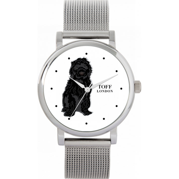Ladies Black Cockapoo Dog Watch