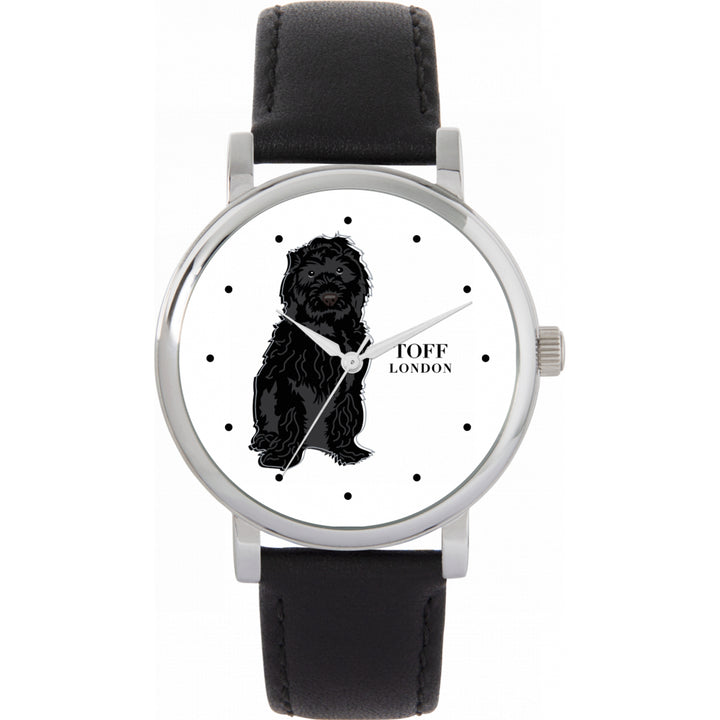 Ladies Black Cockapoo Dog Watch