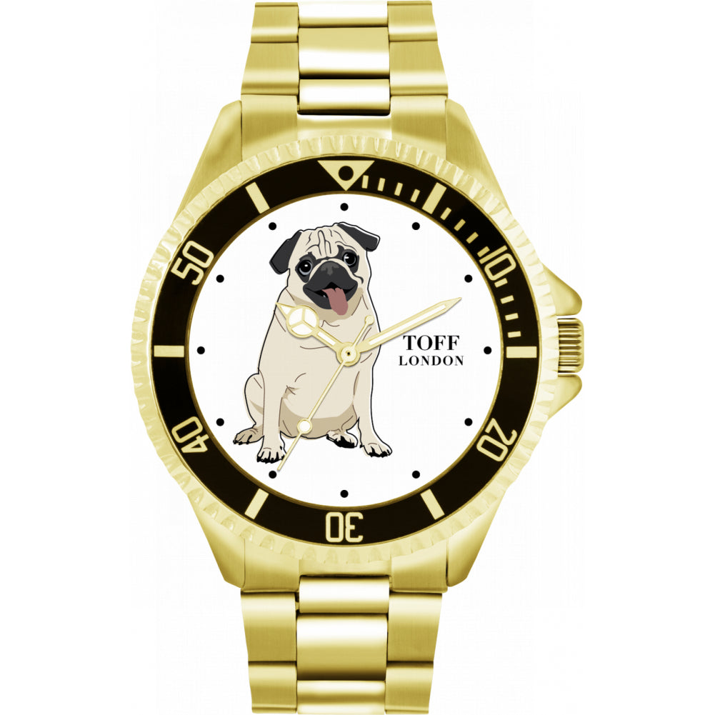 Mens Pug Dog Watch