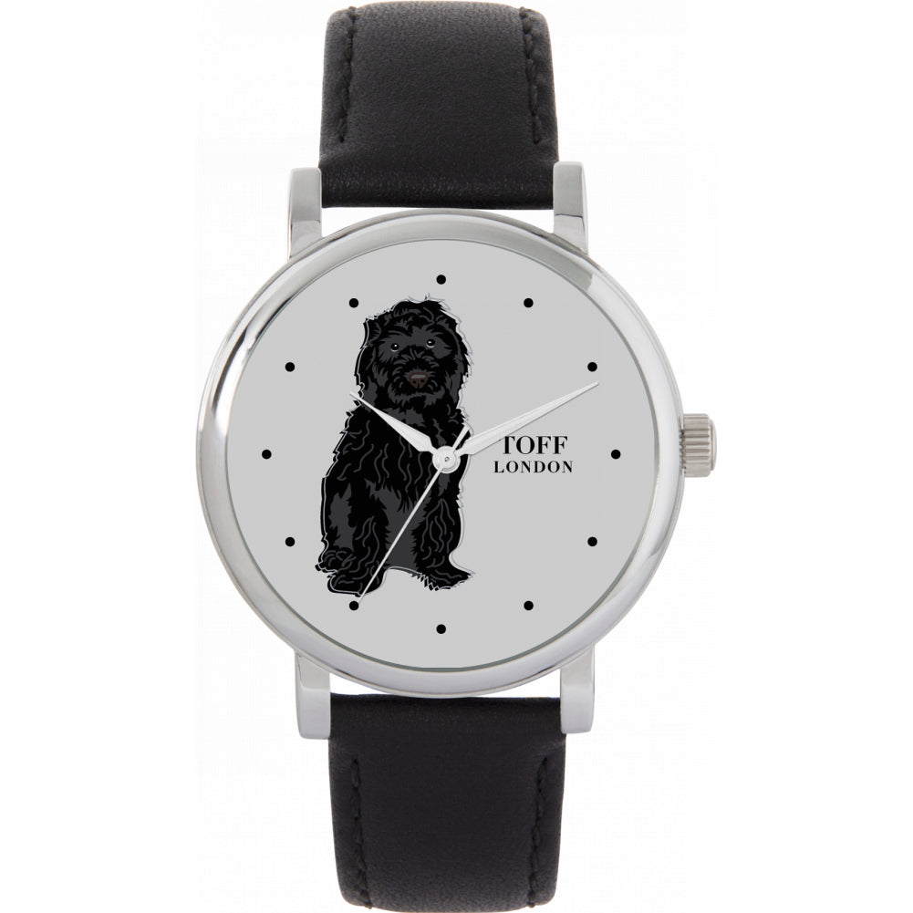 Ladies Black Cockapoo Dog Watch
