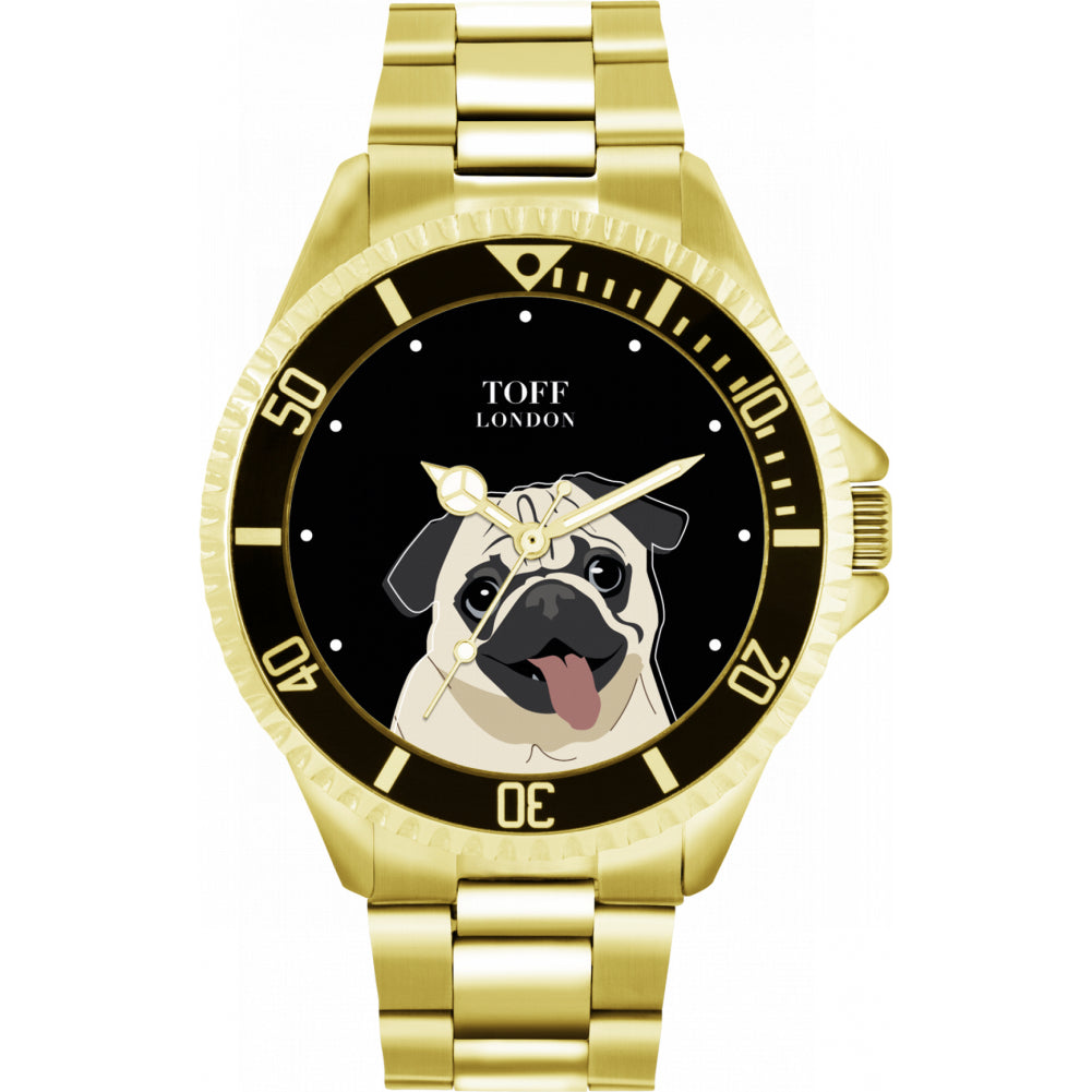 Mens Pug Dog Watch