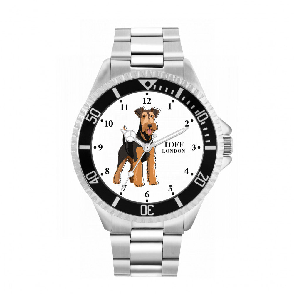 Mens Airedale Terrier Dog Watch
